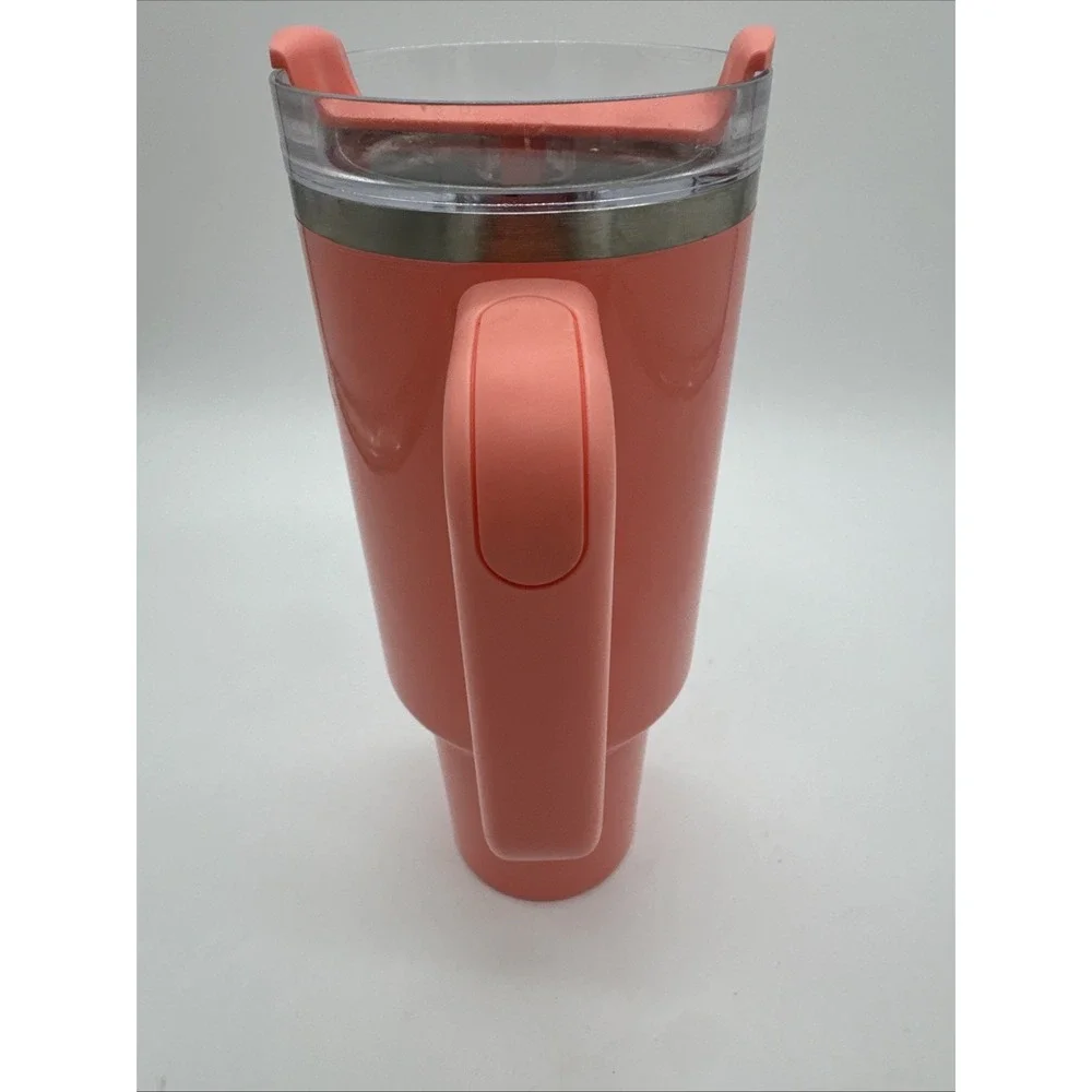 Stanley 40 oz Stainless Steel H2.0 FlowState Tumbler Coral Fixation - Picture 4 of 8